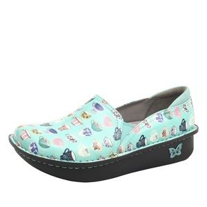 NEW - Alegria- Debra Clog - Teacup Aqua Patent